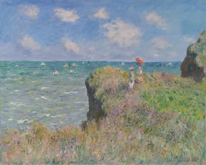 Claude Monet, Cliff Walk at Pourville